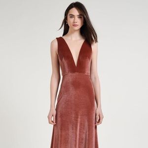 Jenny Yoo Logan dress in rose color